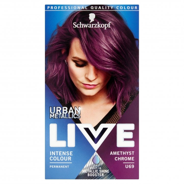 Schwarzkopf Live Intense Colour - U69 Amethyst Chrome Schwarzkopf Live Intense Colour - U69 Amethyst Chrome